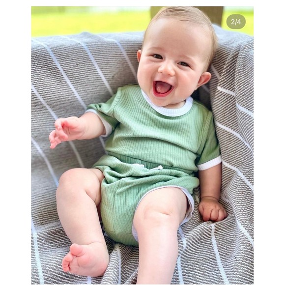 Cat & Jack Bottoms 92 Month Cat Jack Ribbed Ringer Top And Bottom